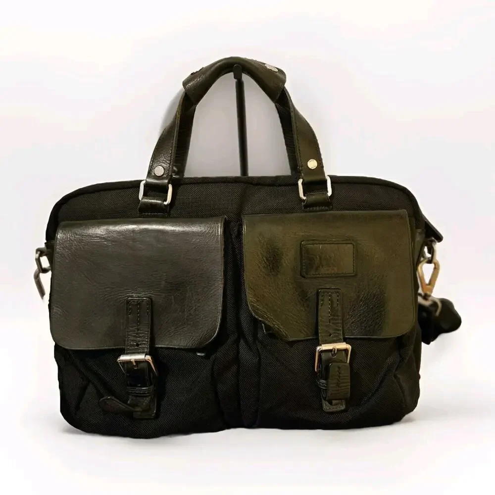 Tumi Townhouse Lonsdale Briefcase Weekender Leather/Ballistic Nylon 16x12x4
